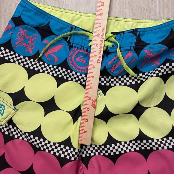 Quiksilver
 Trunks Board Shorts Men's Multicolor Surf Retro Swimming Pool Beach - Picture 5 of 7